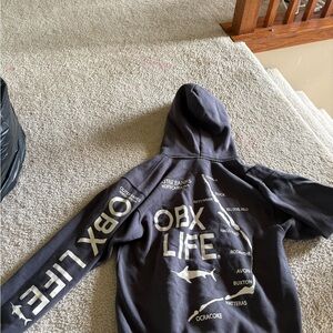 Pacifica Small Hooded Sweatshirt in Dark Gray